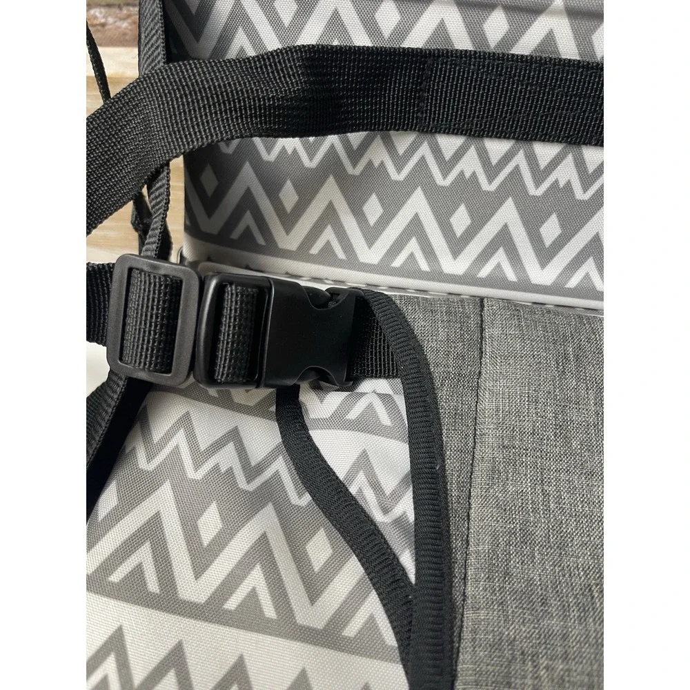 DreamBaby Gray White Booster Chair with Adjustable Harness